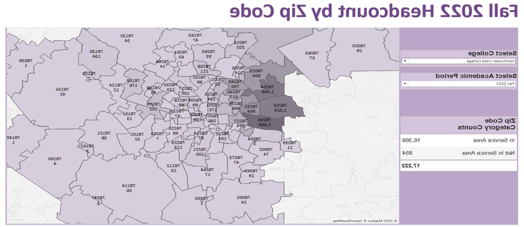 Map of Zip Codes